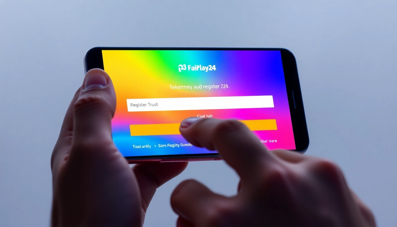 Easy FairPlay24 register process on a smartphone demonstrates user-friendly online betting
