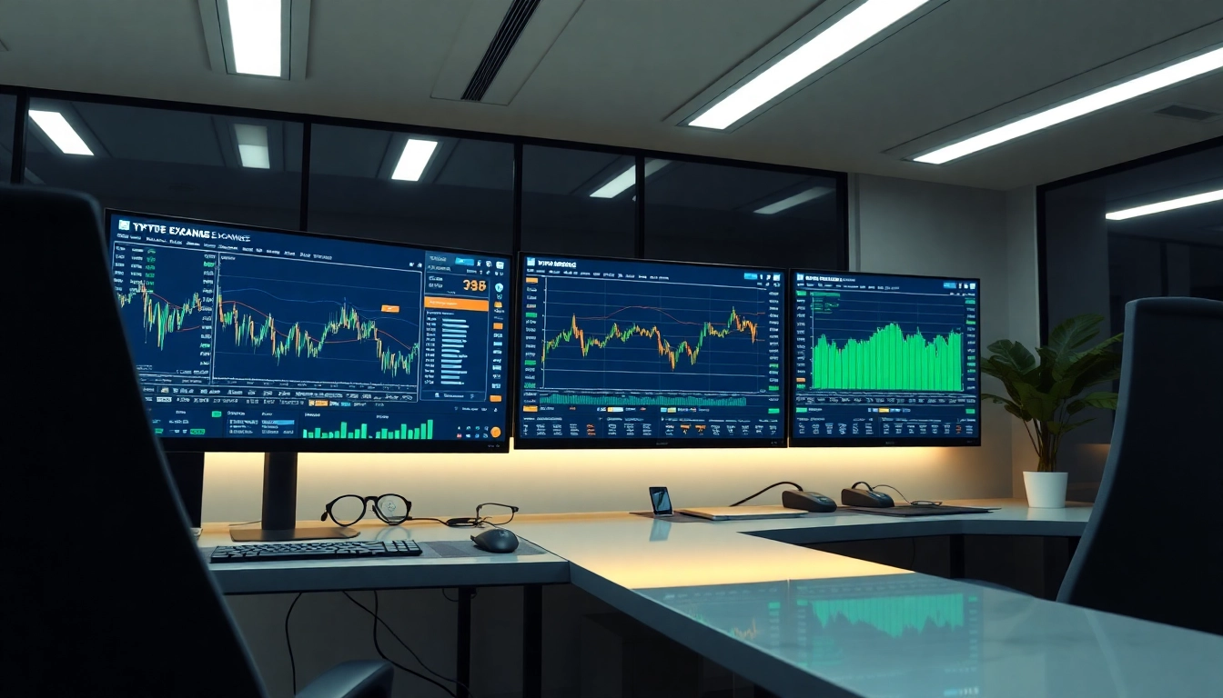 Professional user accessing a secure crypto exchange platform with live market data and trading