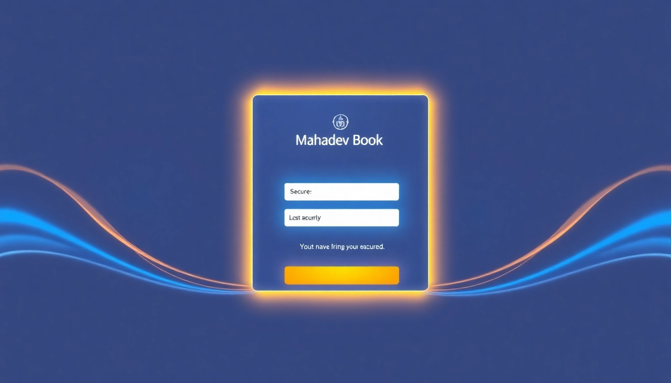Seamless Mahadev book login interface on a secure platform with easy credentials input, highlighting safety and user-friendliness for Indian bettors.