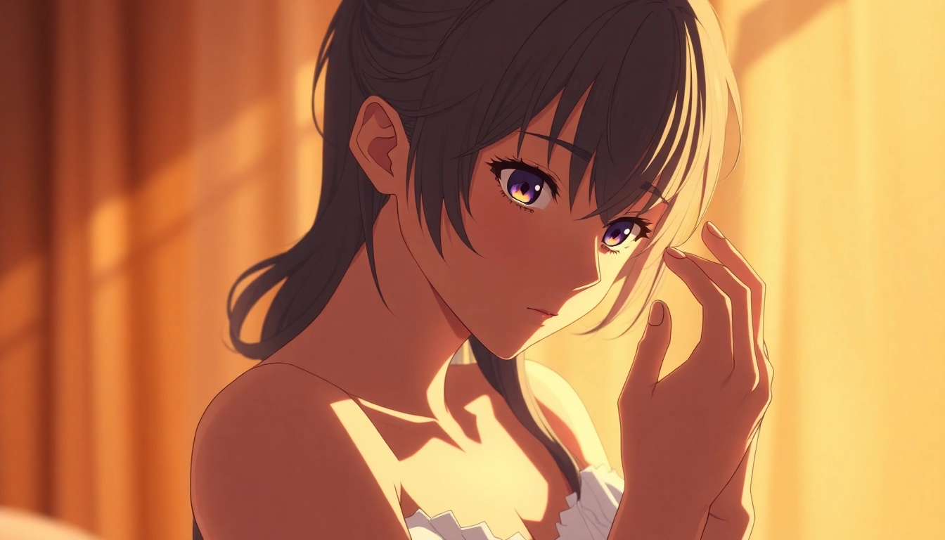 Vivid nsfw ai scene with hyper-realistic anime character, soft lighting, and intricate details for immersive visual storytelling.
