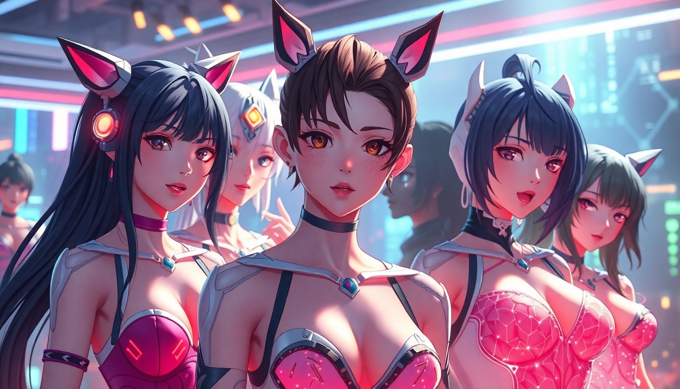 High-quality NSFW AI-generated visual of anime and realistic characters in dynamic poses with detailed textures, perfect for adult content sites.