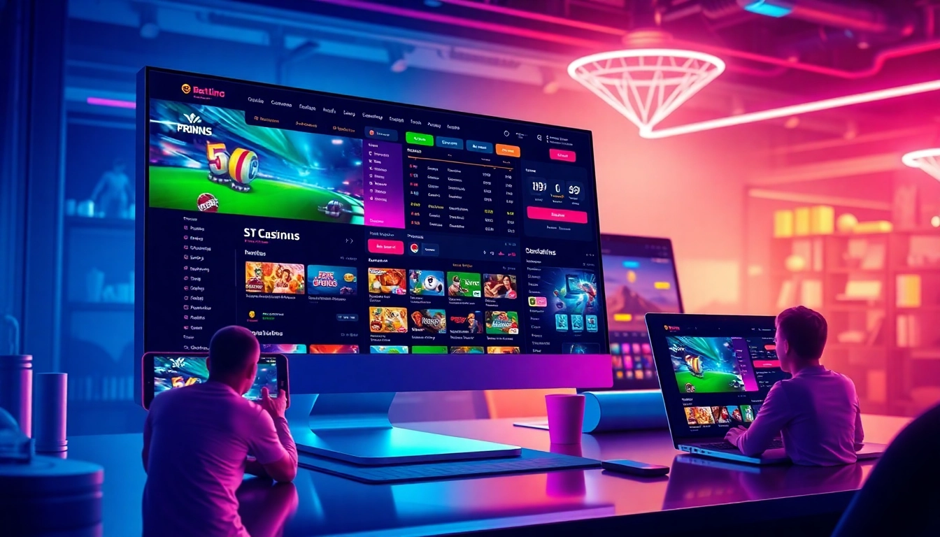 Laser247 Online: Engaging users with live sports bets and casino games on stylish devices, high-energy vibe.