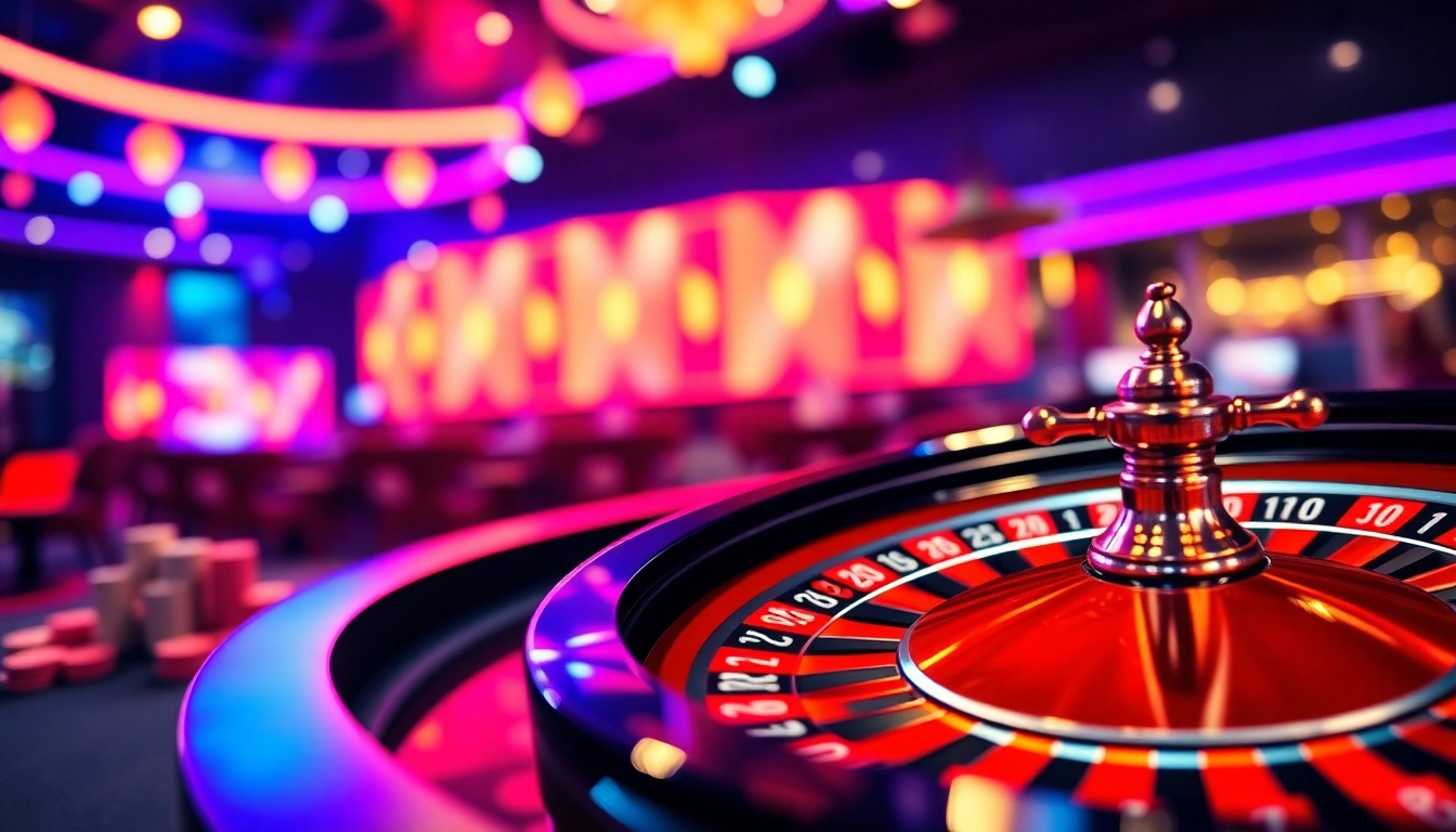 Visually appealing scene of canl casino siteleri showcasing live dealer and gaming action in a
